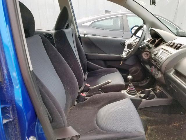 JHMGD37667S066984 - 2007 HONDA FIT S 蓝色 照片 5