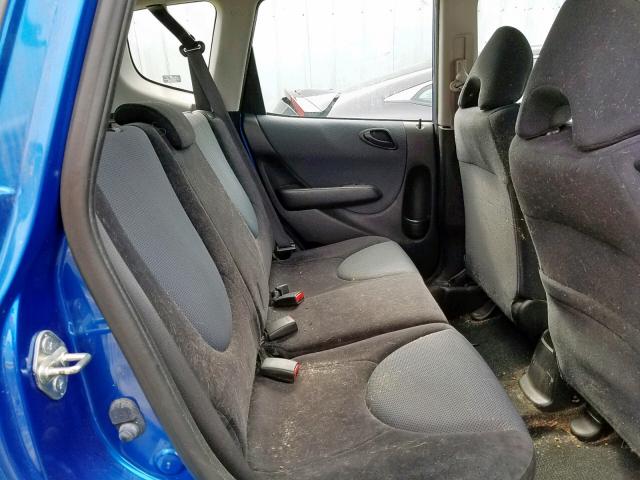 JHMGD37667S066984 - 2007 HONDA FIT S BLUE photo 6