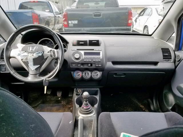 JHMGD37667S066984 - 2007 HONDA FIT S 蓝色 照片 9
