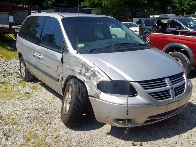 1D4GP45R25B408491 - 2005 DODGE CARAVAN SX SILVER photo 1