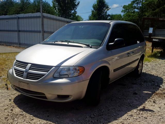 1D4GP45R25B408491 - 2005 DODGE CARAVAN SX SILVER photo 2