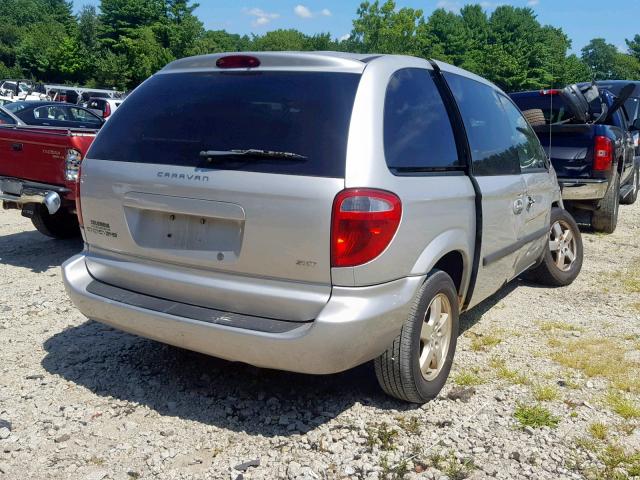 1D4GP45R25B408491 - 2005 DODGE CARAVAN SX SILVER photo 4