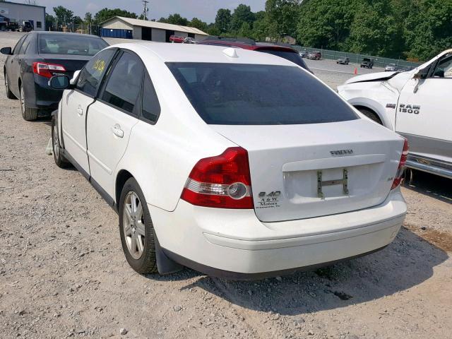 YV1MS382572278324 - 2007 VOLVO S40 2.4I WHITE photo 3