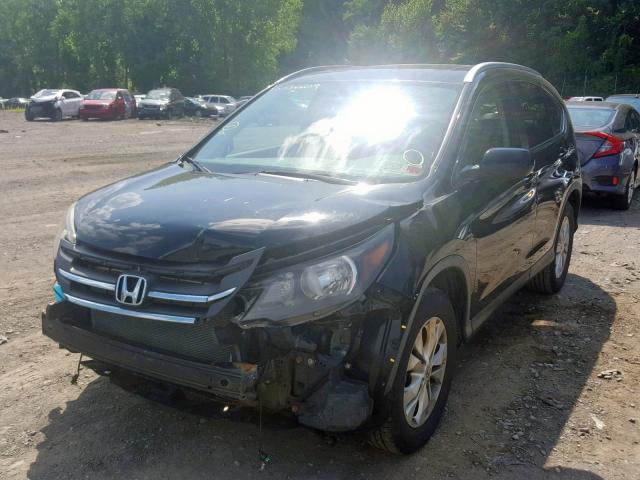 2HKRM4H75CH627661 - 2012 HONDA CR-V EXL BLACK photo 2