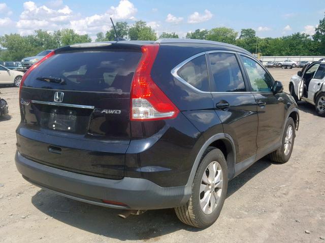 2HKRM4H75CH627661 - 2012 HONDA CR-V EXL BLACK photo 4