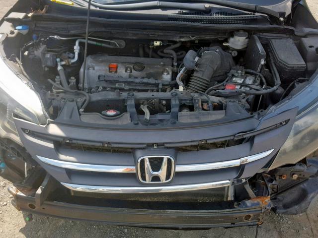 2HKRM4H75CH627661 - 2012 HONDA CR-V EXL BLACK photo 7