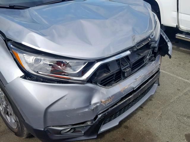 7FARW1H56JE032504 - 2018 HONDA CR-V EX SILVER photo 9