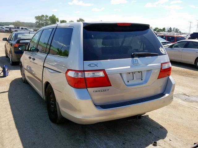 5FNRL38266B123799 - 2006 HONDA ODYSSEY LX TAN photo 3