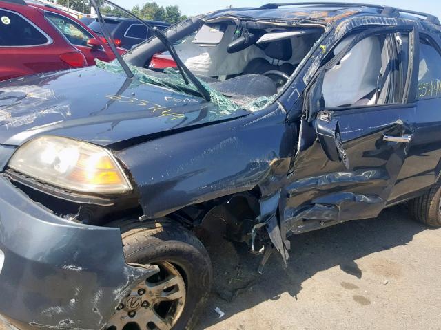 2HNYD18696H548969 - 2006 ACURA MDX TOURIN GRAY photo 10