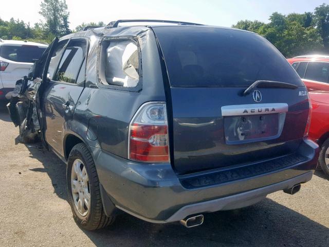 2HNYD18696H548969 - 2006 ACURA MDX TOURIN GRAY photo 3