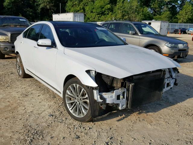 KMHGN4JE2HU202274 - 2017 GENESIS G80 BASE WHITE photo 1