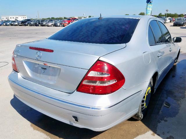 WDBUF56JX6A826143 - 2006 MERCEDES-BENZ E 350 SILVER photo 4