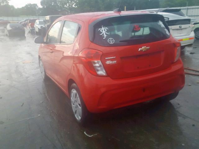 KL8CB6SA7HC839288 - 2017 CHEVROLET SPARK LS RED photo 3