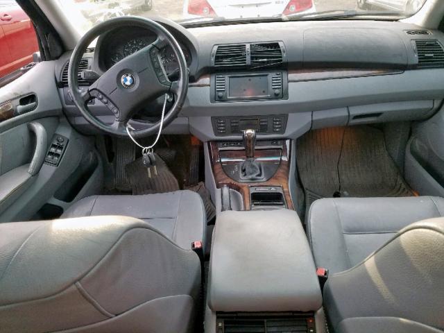 5UXFA13505LY13606 - 2005 BMW X5 3.0I GRAY photo 9