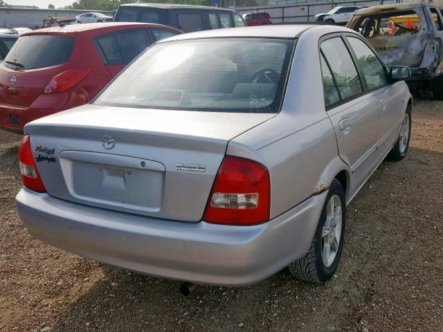 JM1BJ225630130654 - 2003 MAZDA PROTEGE DX SILVER photo 4