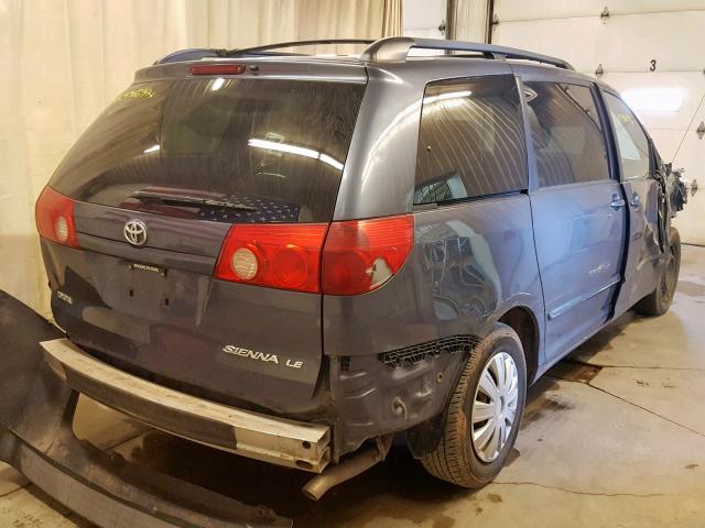 5TDZA23C66S560052 - 2006 TOYOTA SIENNA CE GRAY photo 4