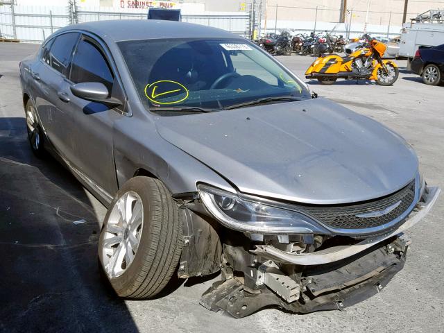 1C3CCCAB9GN167173 - 2016 CHRYSLER 200 LIMITE GRAY photo 1