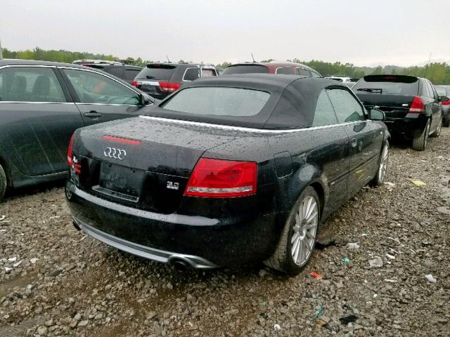 WAUDH48H09K008576 - 2009 AUDI A4 3.2 CAB BLACK photo 4