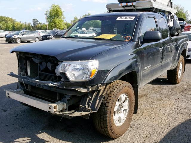 5TFUU4EN3DX079405 - 2013 TOYOTA TACOMA BLACK photo 2