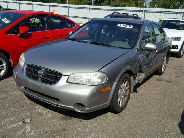 JN1CA31D71T814033 - 2001 NISSAN MAXIMA GXE GRAY photo 2