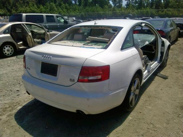 WAUDH74F68N105056 - 2008 AUDI A6 3.2 QUA WHITE photo 4