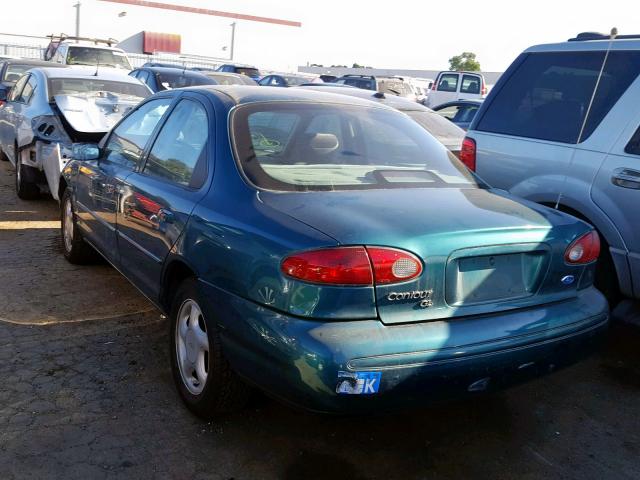 1FALP65L8TK177893 - 1996 FORD CONTOUR GL GREEN photo 3