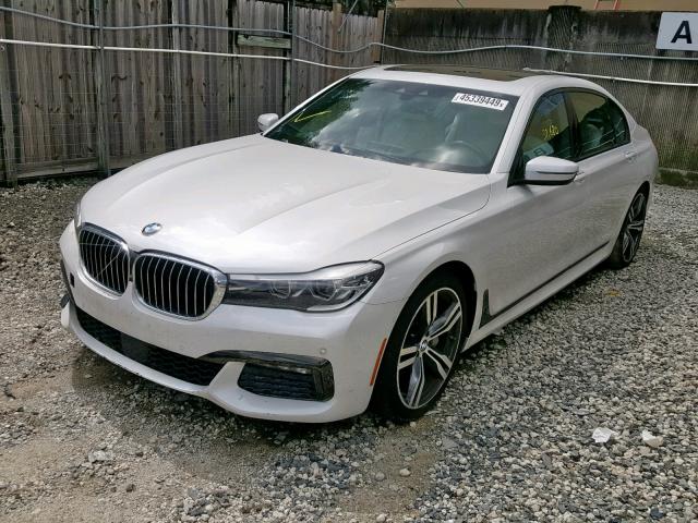 WBA7E2C56GG504618 - 2016 BMW 740 I WHITE photo 2