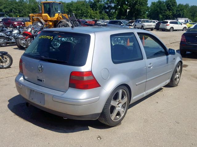 9BWDD61J514062137 - 2001 VOLKSWAGEN GTI GLS SILVER photo 4