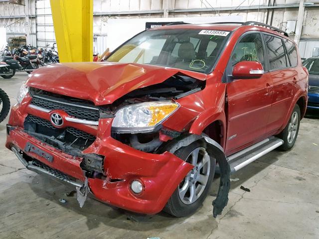 2T3YF4DV9BW067418 - 2011 TOYOTA RAV4 LIMIT RED photo 2