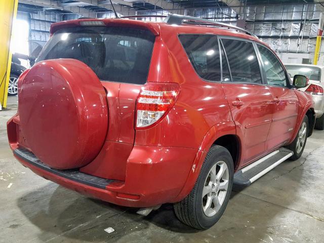 2T3YF4DV9BW067418 - 2011 TOYOTA RAV4 LIMIT RED photo 4