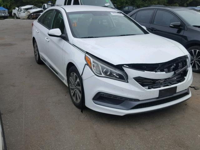 5NPE34AF0FH021711 - 2015 HYUNDAI SONATA SPO WHITE photo 1