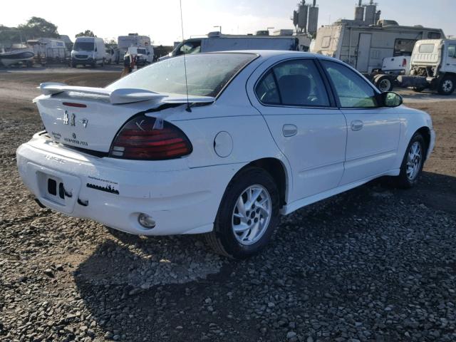 1G2NF52E74M663627 - 2004 PONTIAC GRAND AM S Սպիտակ լուսանկար 4