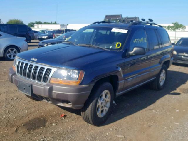 1J4GW48S2YC372602 - 2000 JEEP GRAND CHER BLUE photo 2