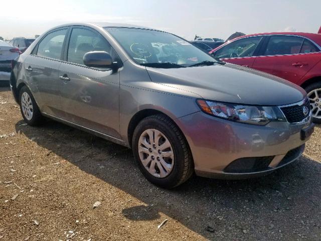 KNAFU4A29D5656791 - 2013 KIA FORTE EX GRAY photo 1