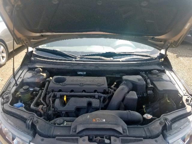 KNAFU4A29D5656791 - 2013 KIA FORTE EX GRAY photo 7