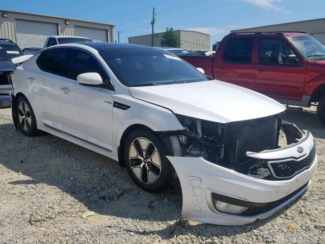 KNAGM4AD7D5042697 - 2013 KIA OPTIMA HYB WHITE photo 1