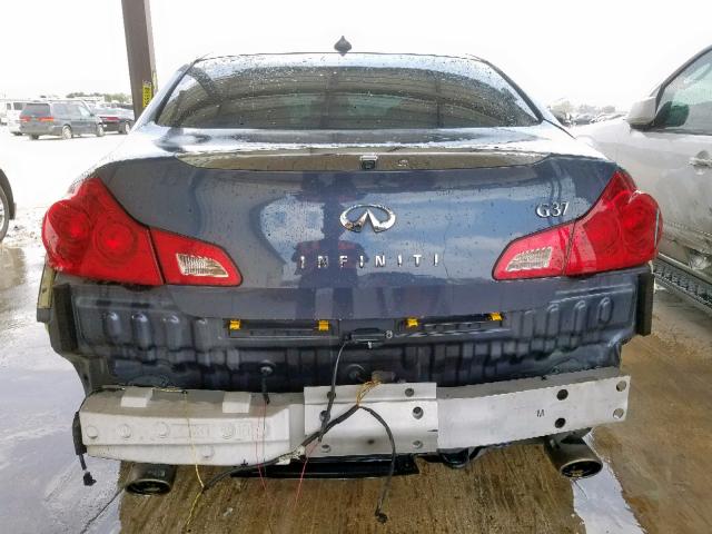 JN1CV6AP2BM504349 - 2011 INFINITI G37 BASE BLUE photo 9