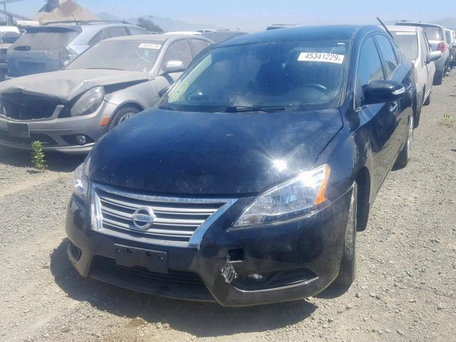 3N1AB7AP5EY324869 - 2014 NISSAN SENTRA S BLACK photo 2