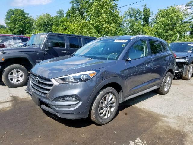 KM8J33A49JU647923 - 2018 HYUNDAI TUCSON SEL GRAY photo 2