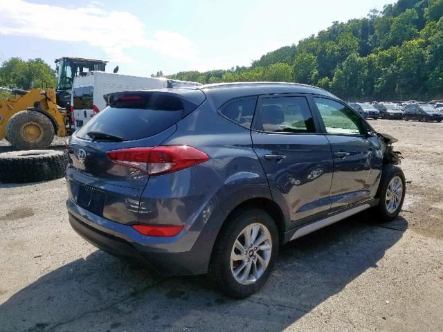 KM8J33A49JU647923 - 2018 HYUNDAI TUCSON SEL GRAY photo 4