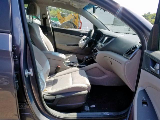 KM8J33A49JU647923 - 2018 HYUNDAI TUCSON SEL GRAY photo 5