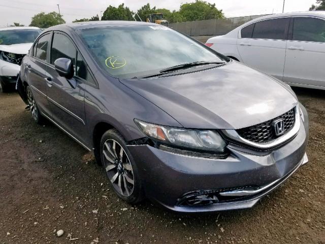 19XFB2F92EE050032 - 2014 HONDA CIVIC EXL Մոխրագույն լուսանկար 1