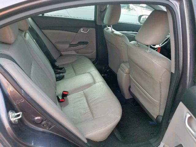 19XFB2F92EE050032 - 2014 HONDA CIVIC EXL Մոխրագույն լուսանկար 6