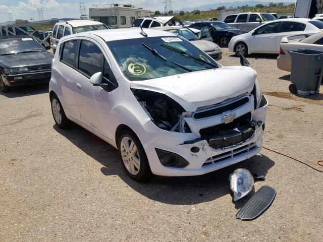 KL8CB6S92EC499887 - 2014 CHEVROLET SPARK LS WHITE photo 1