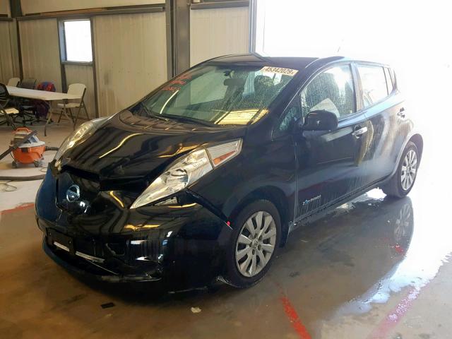 1N4AZ0CPXDC414805 - 2013 NISSAN LEAF S BLACK photo 2