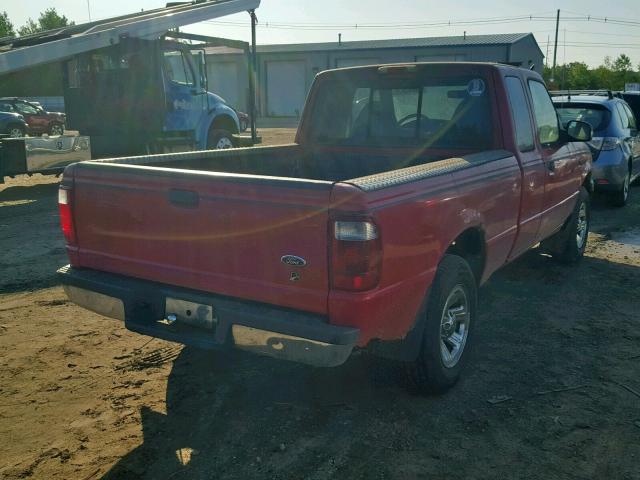 1FTYR14V21PB36093 - 2001 FORD RANGER SUP RED photo 4