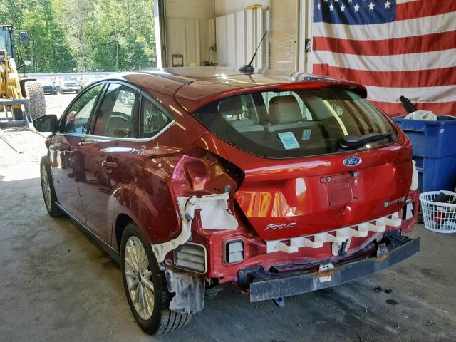 1FADP3R49HL321586 - 2017 FORD FOCUS BEV RED photo 3