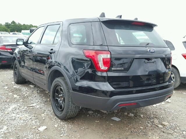 1FM5K8AR4GGD16090 - 2016 FORD EXPLORER P BLACK photo 3