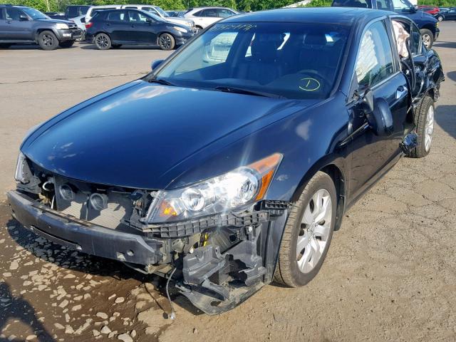 1HGCP36828A016862 - 2008 HONDA ACCORD EXL BLACK photo 2