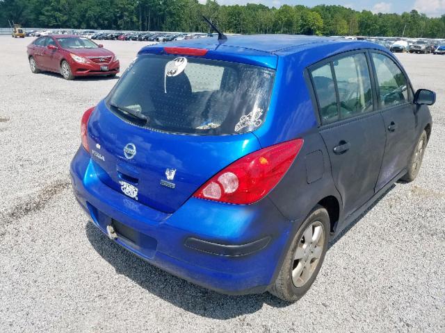 3N1BC1CP0CK272806 - 2012 NISSAN VERSA S BLUE photo 4